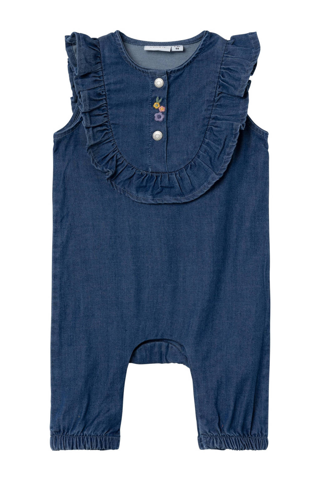 NAME IT baby regular fit tuinbroek NBMBEN dark blue denim