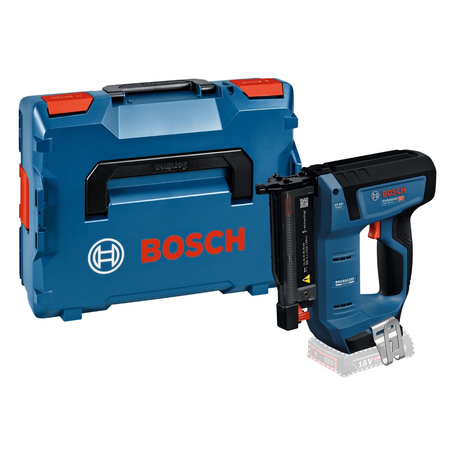 Bosch Professional GNH 18V-35 Accu pin tacker 23Ga 18V Basic Body in L-Boxx - 0601482701