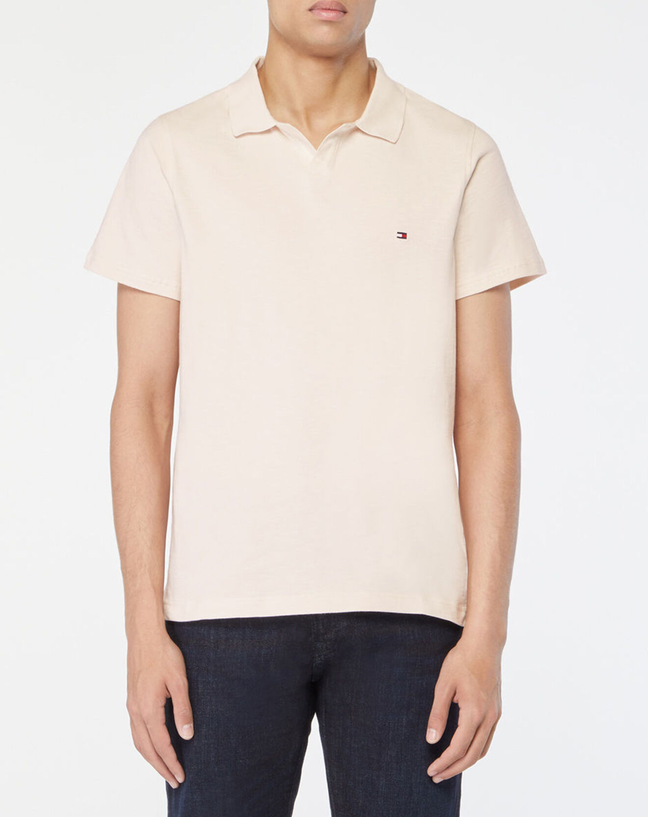 Tommy Hilfiger Polo slim Tech beige clair