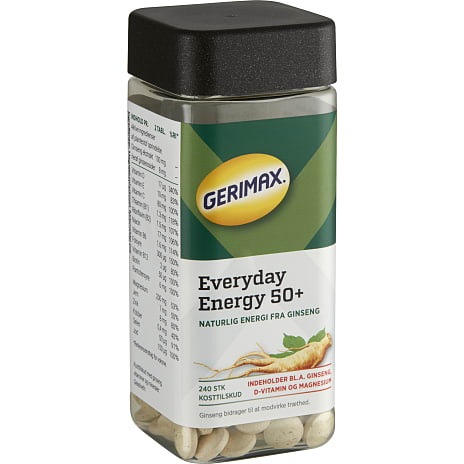 Ginseng, D-vitamin og magnesium