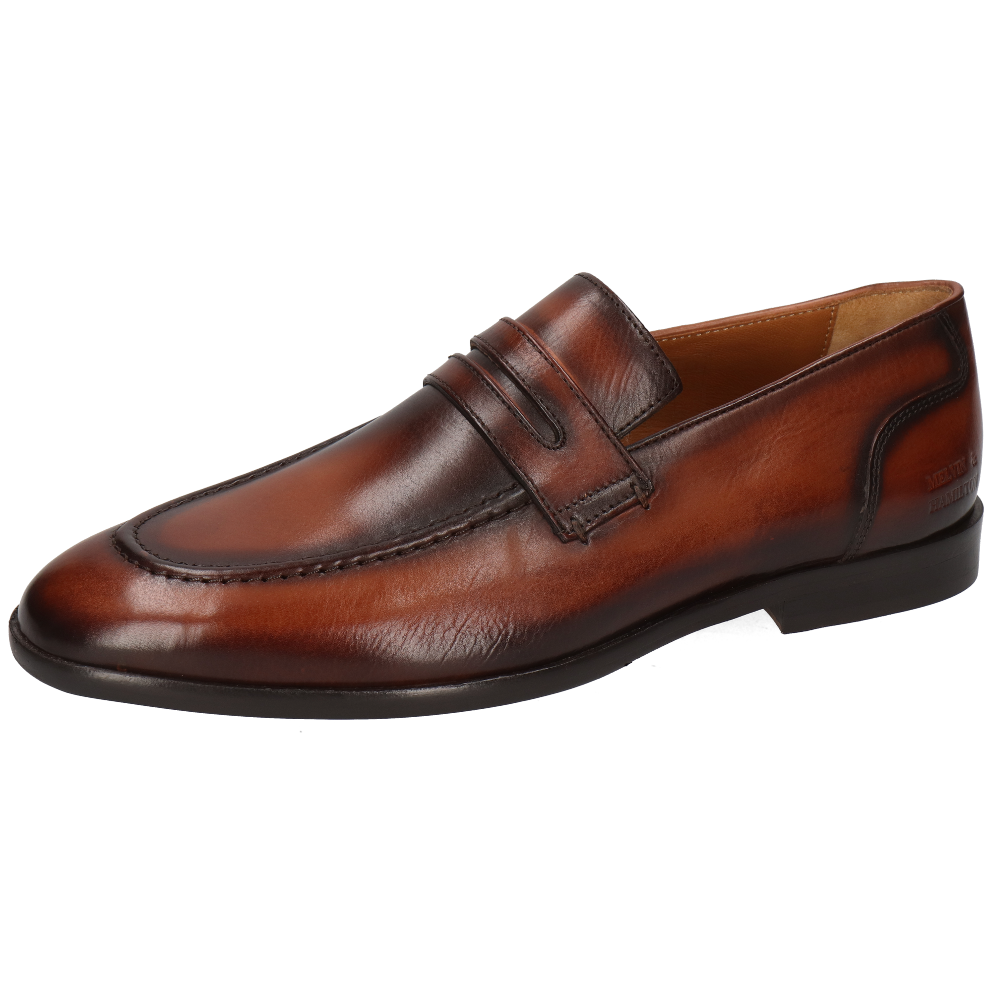 SANTO 4 - Mocassins en cuir | Marron