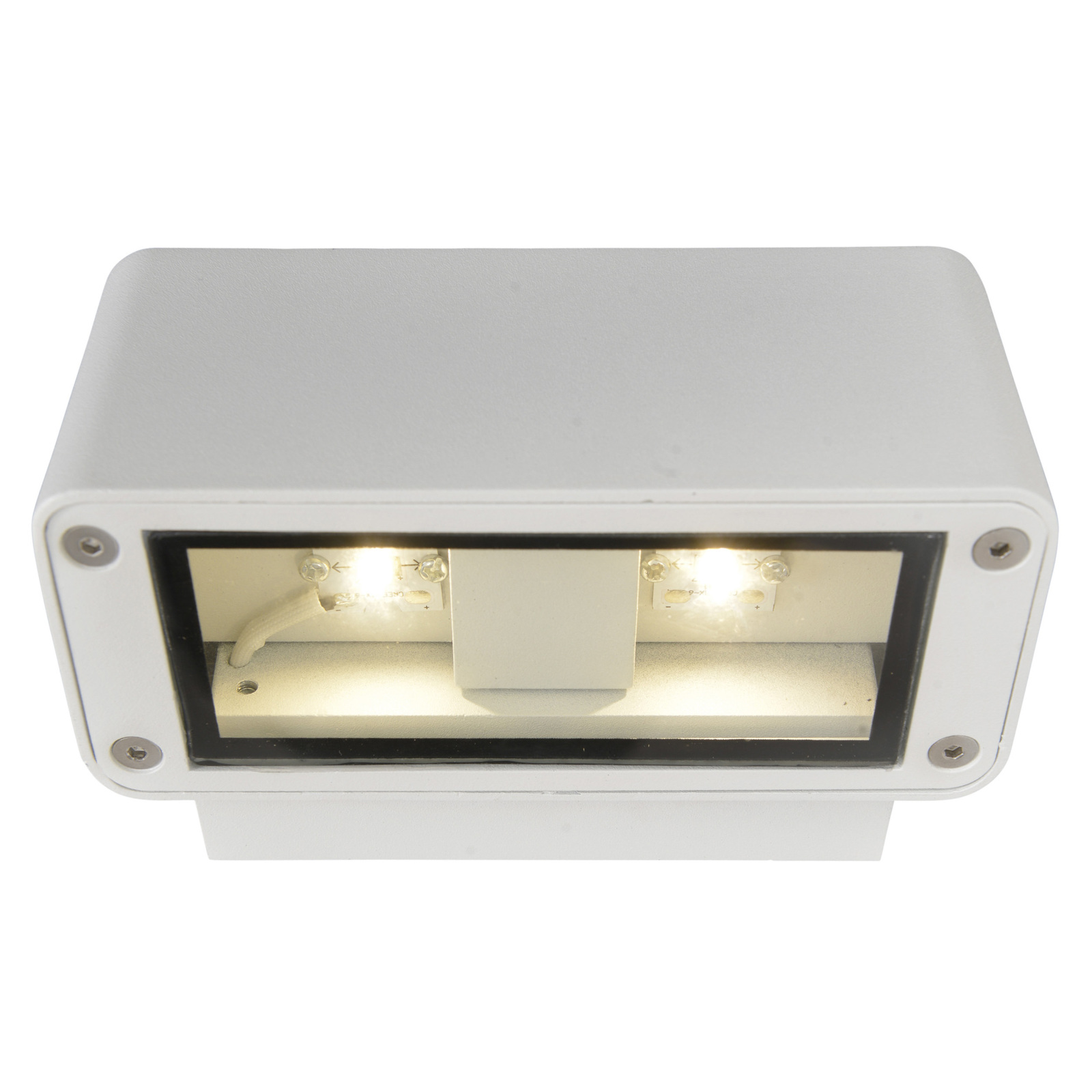 LED-Außenwandleuchte ALVENA - weiß - 15 cm