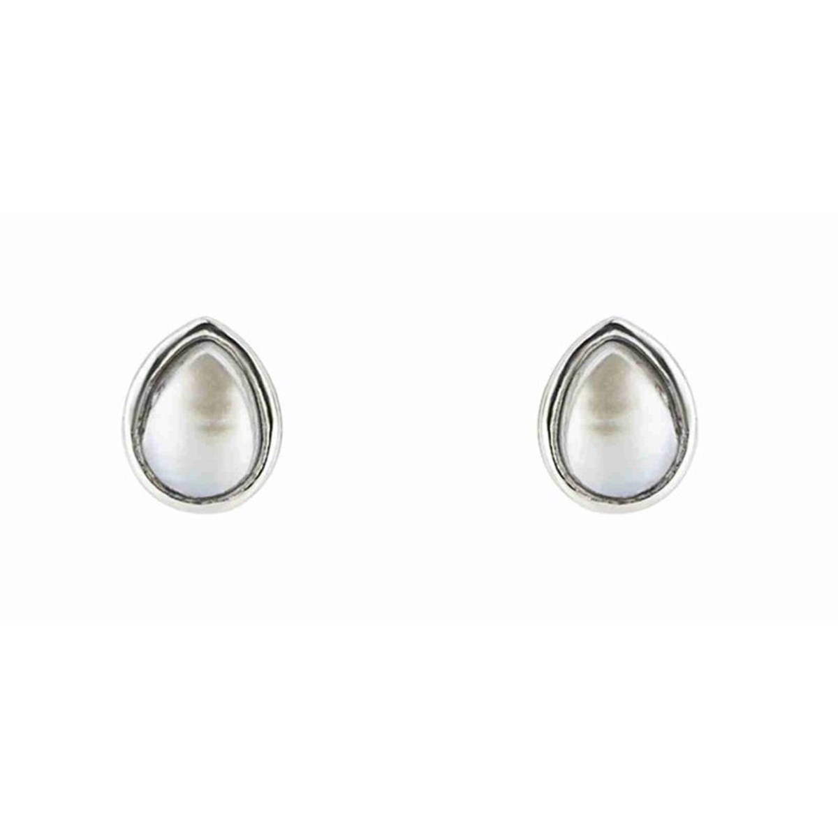 Boucle d'oreille perle en argent 925