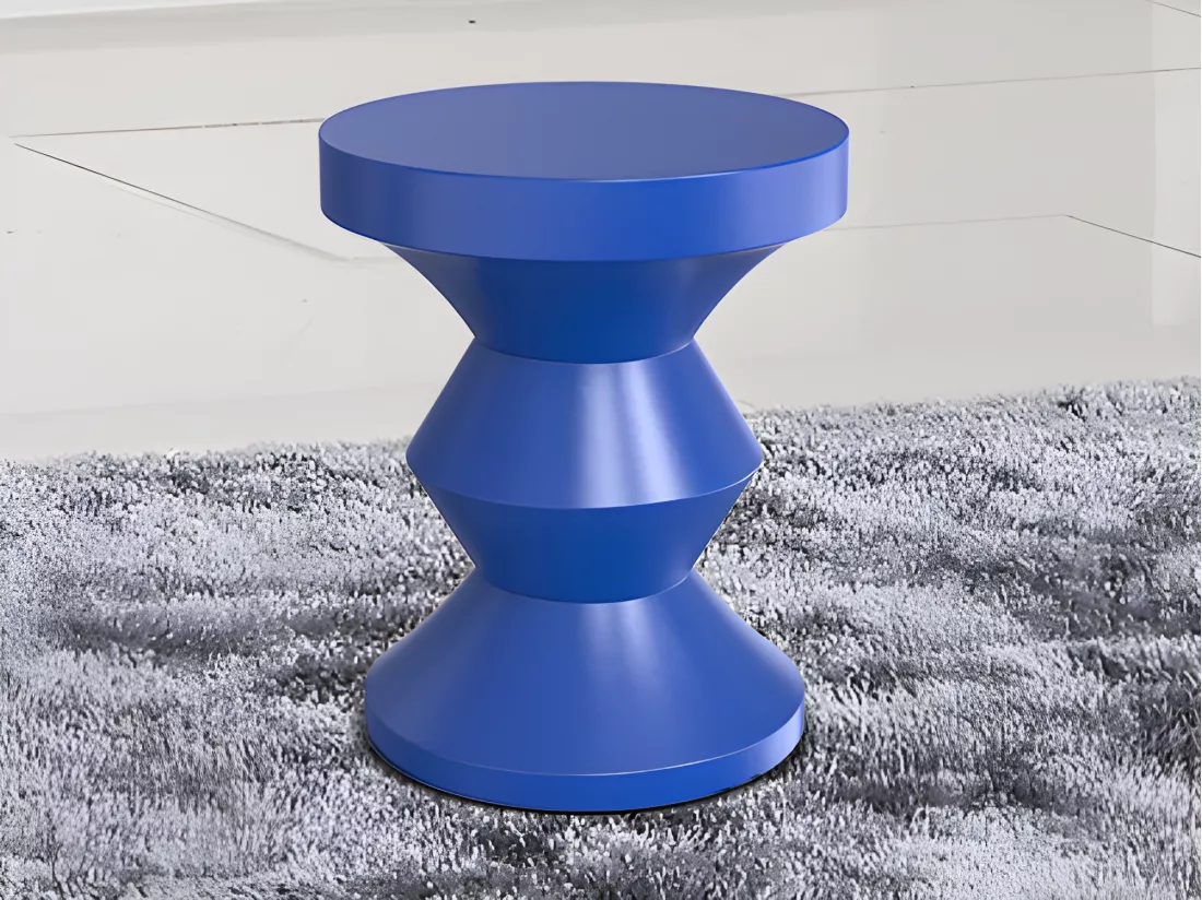Table d'appoint en métal - Bleu - ZOLIMI