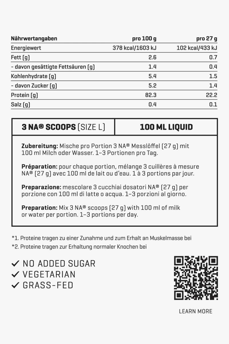Nutriathletic NA® Whey Protein Concentrate Spanish Strawberry 800 g Proteinpulver