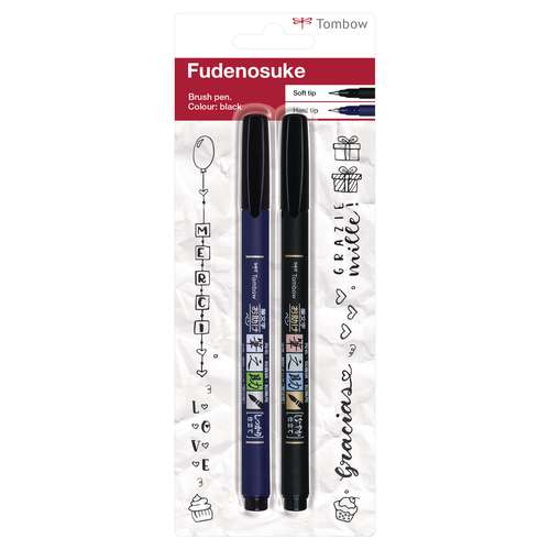 TOMBOW® Fudenosuke Brush Pen, 2er-Set