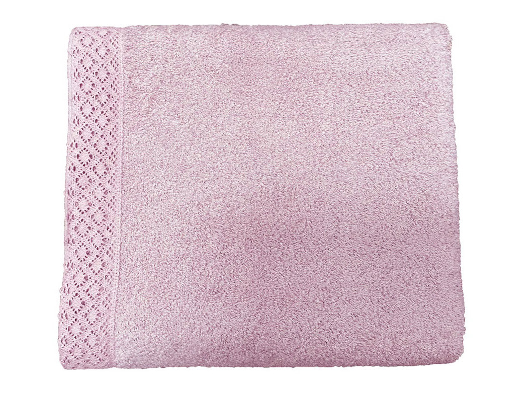LENÇOL DE BANHO MY HOME ROSA 100X150 CM