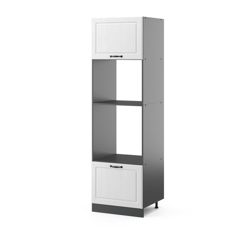 Vicco Mikrowellenumbauschrank 60 cm Anthrazit Küchenschrank Unterschrank Küchenzeile R-Line