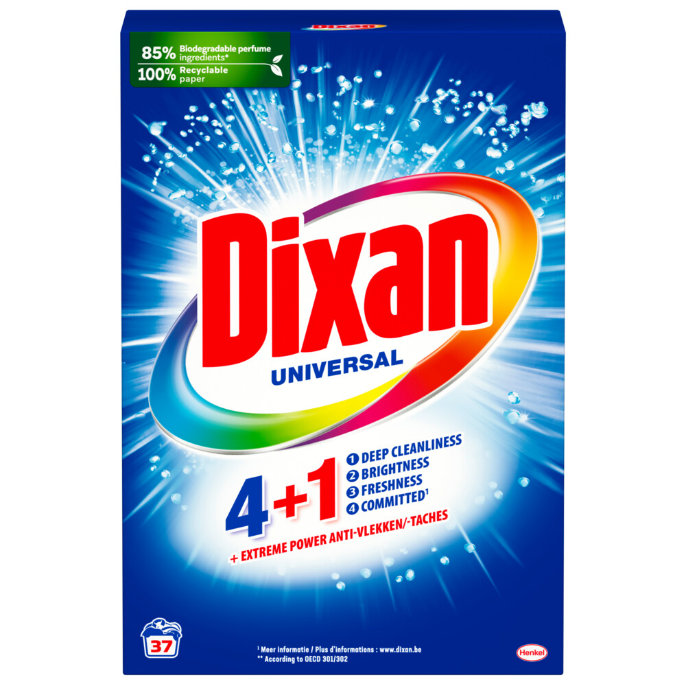 Dixan Waspoeder Universeel - 37 Wasbeurten 4+1 Extreme Power2,22 kg