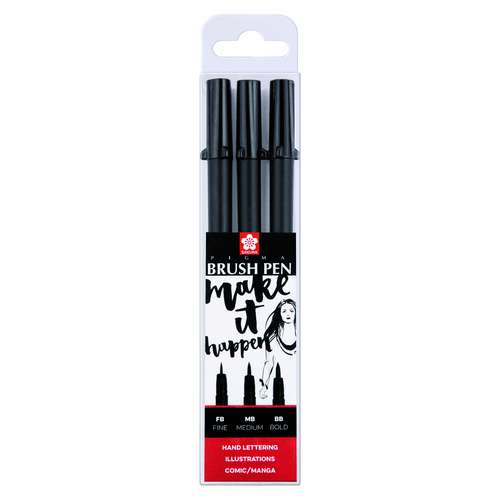 SAKURA® PIGMA® Brush Pen Set, schwarz