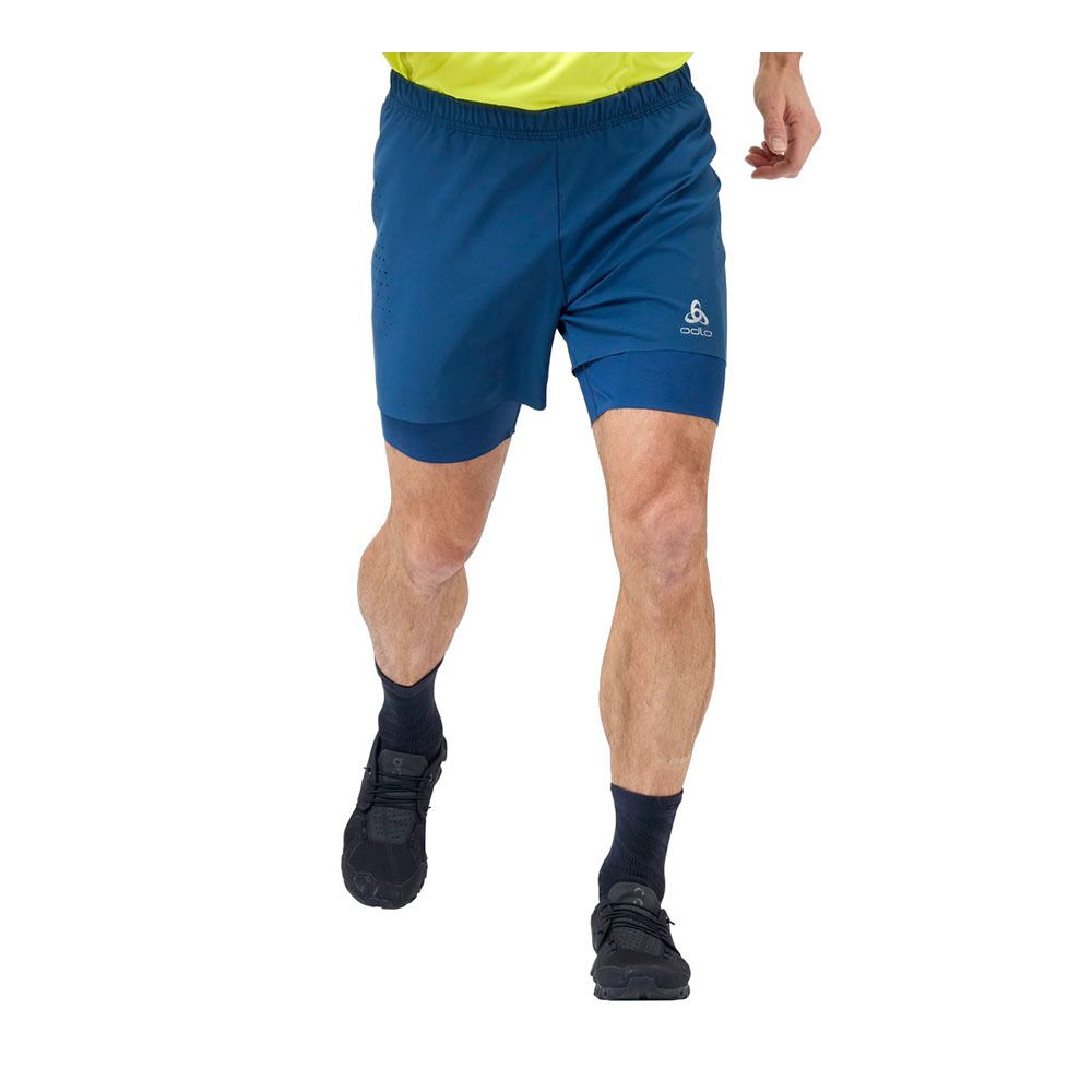 Odlo ZEROWEIGHT - Short Homme blue wing teal