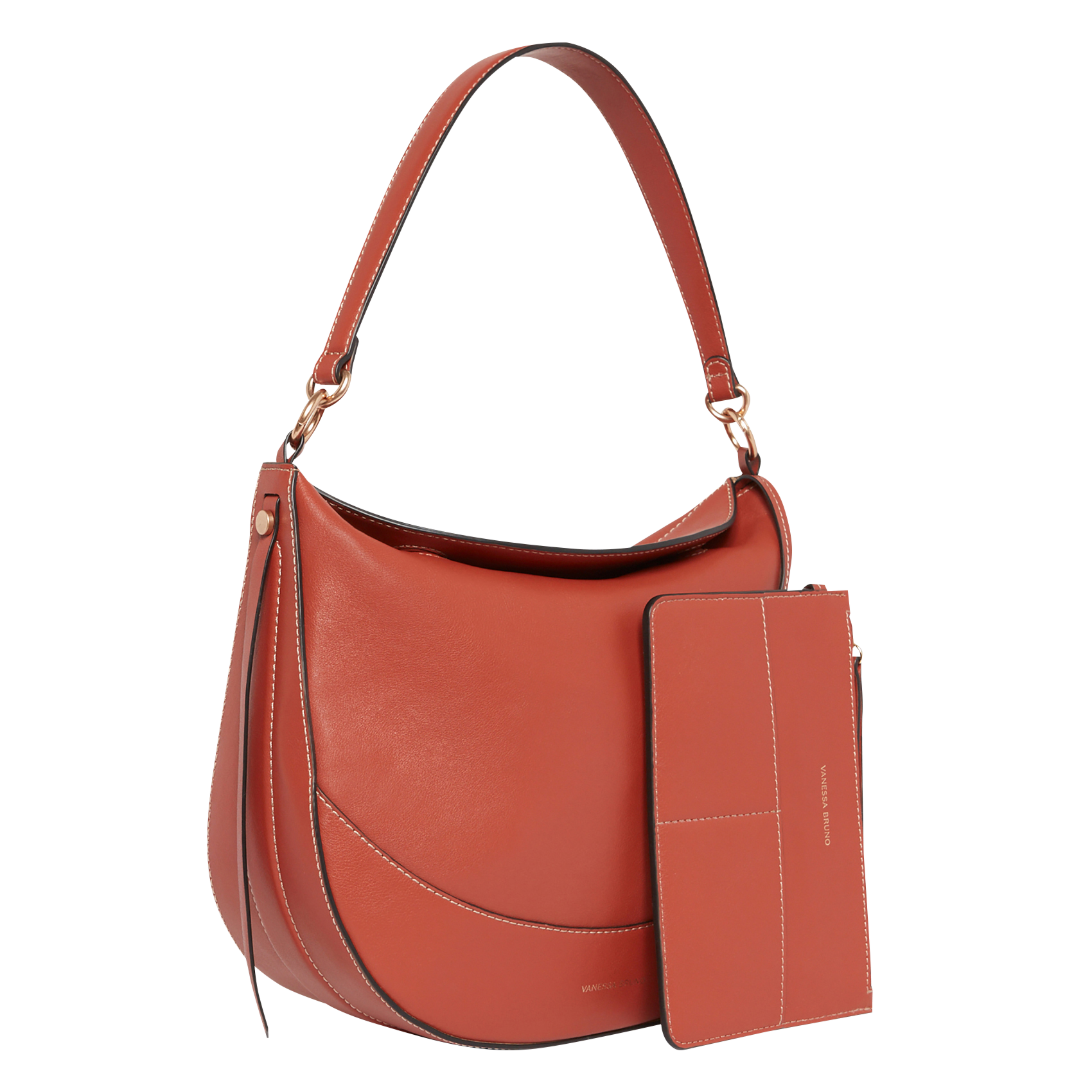 DAILY - Sac épaule en cuir | Marron