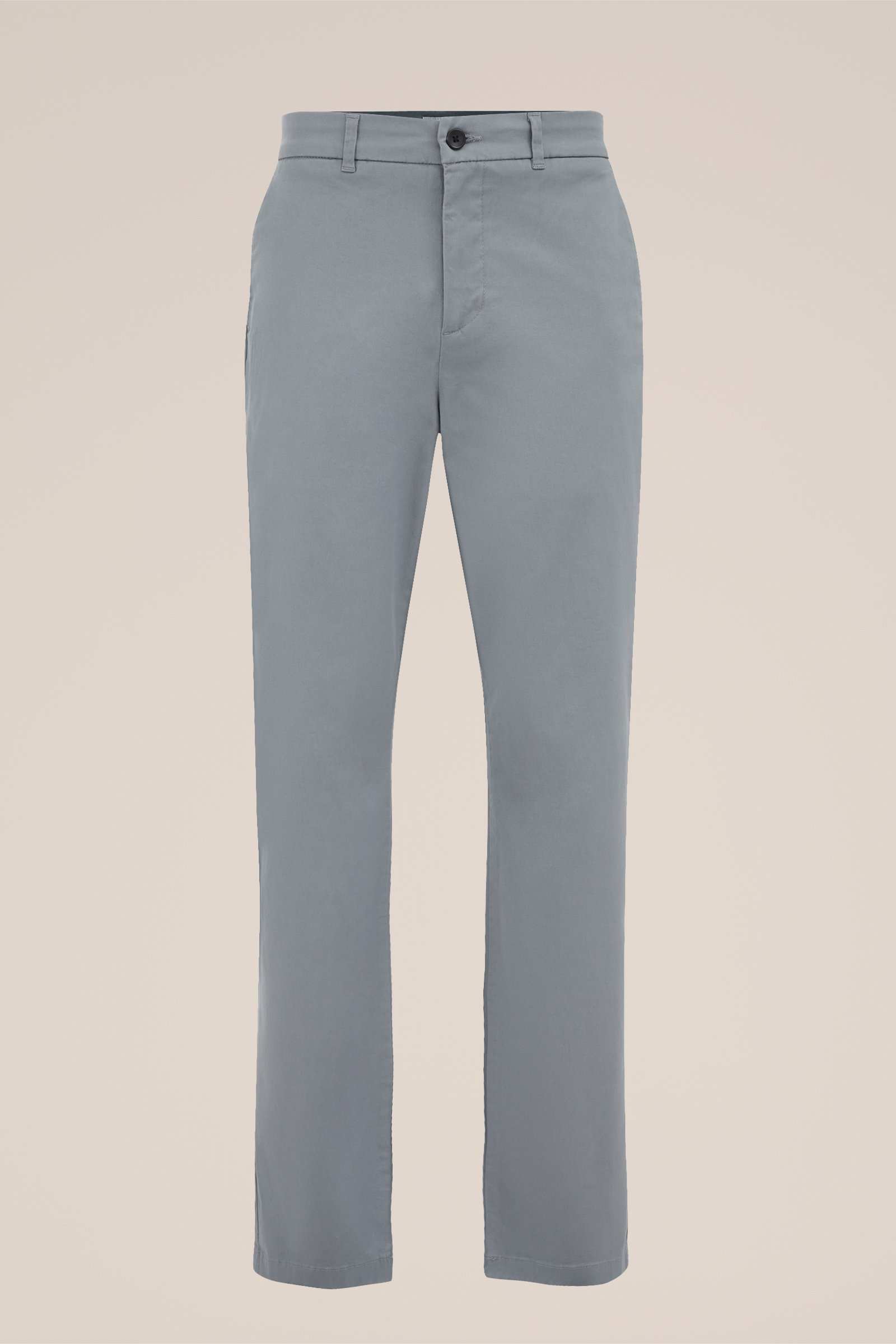 regular fit chino met stretch Fundamentals Grijsblauw