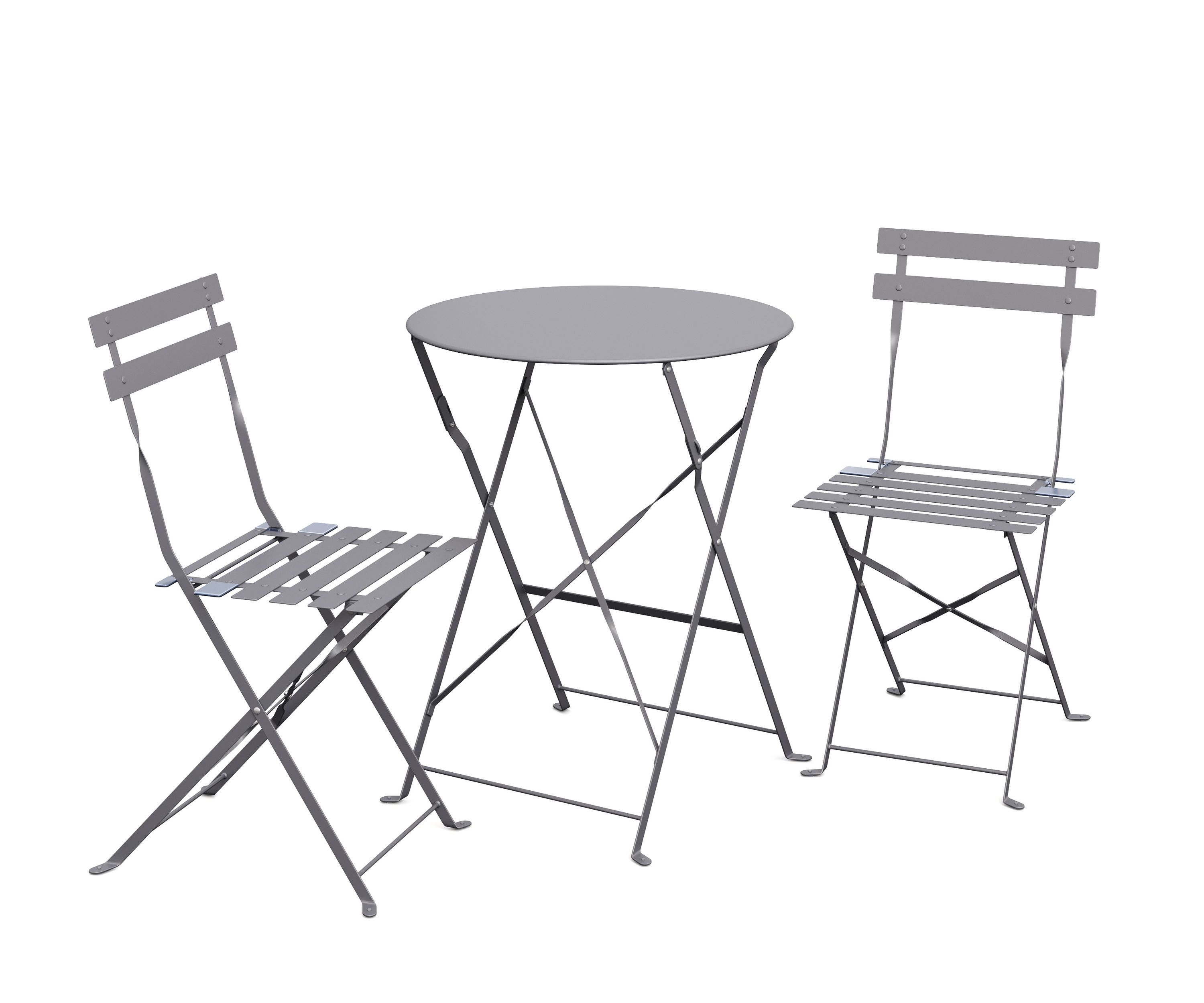 Bistroset 3-teilig grau