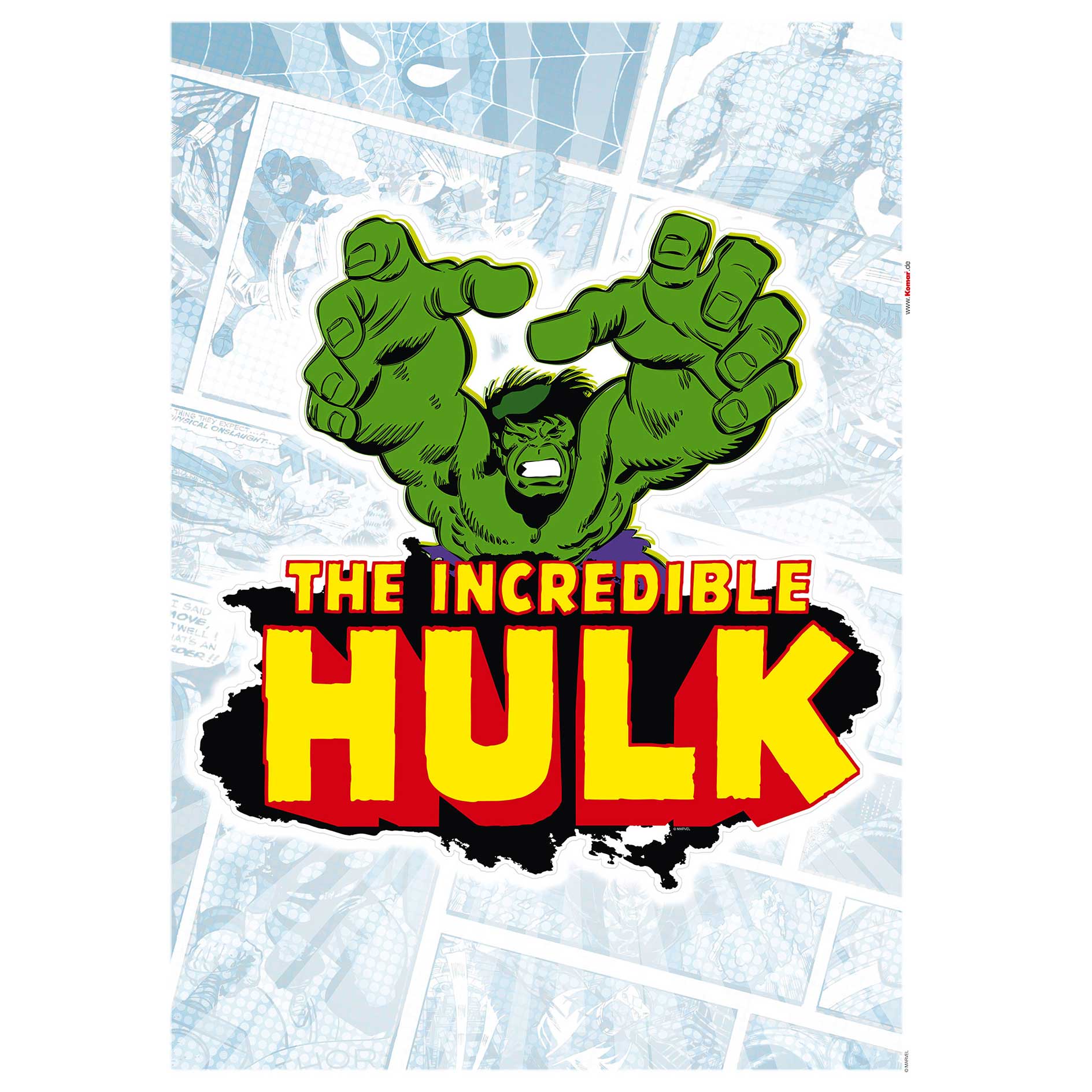Wandtattoo HULK COMIC CLASSIC - 50x70 cm