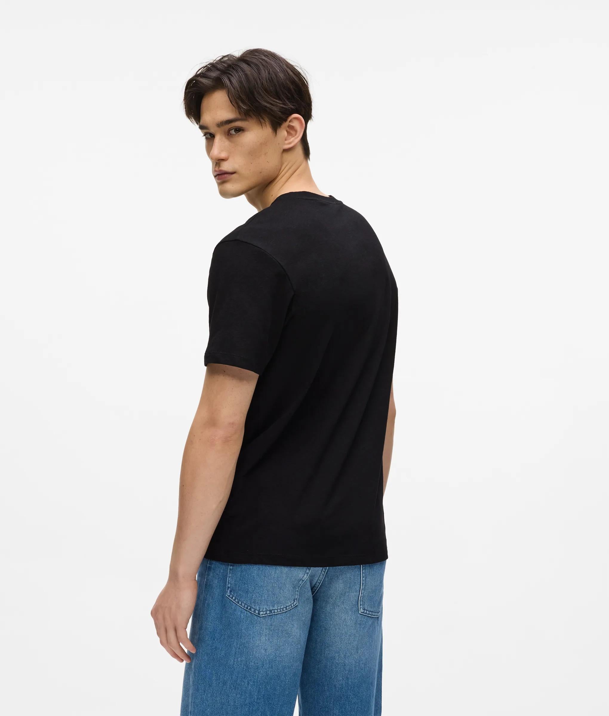 Monogram linnen mengsel t-shirt