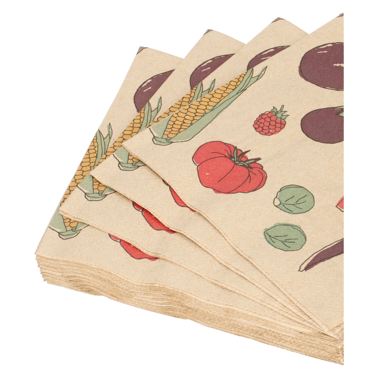 Servetten, papier, groente, 33 x 33 cm, 20 stuks