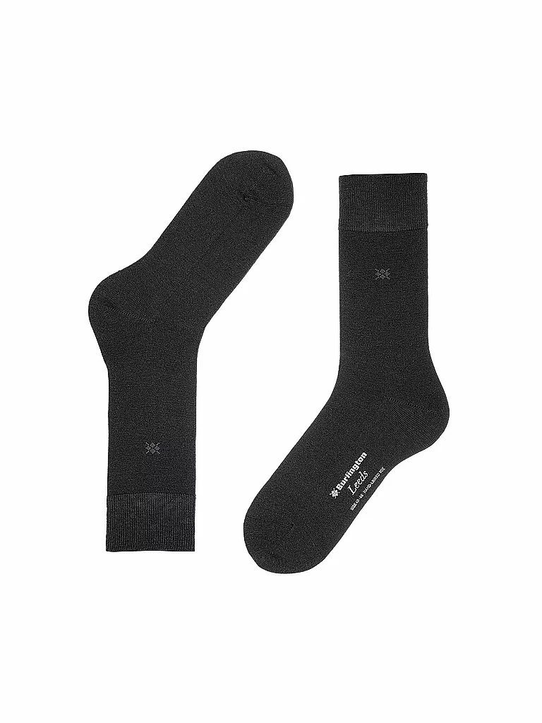 BURLINGTON Herren Socken LEEDS 40-46 black schwarz