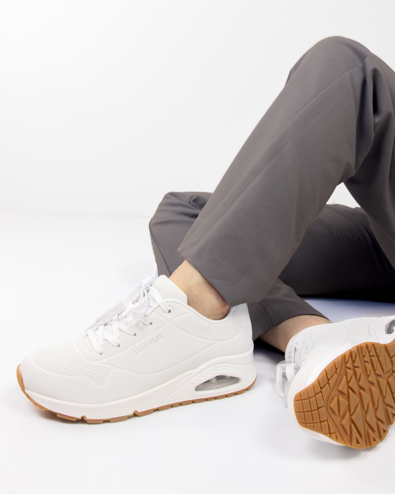 Skechers Street Uno Lage sneakers  - wit