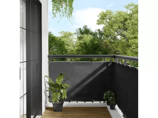 Écran de balcon anthracite 90x800 cm 100% polyester oxford