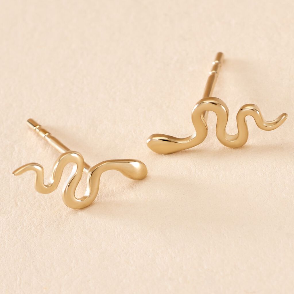 Boucles D'oreilles Puces Serafino Or Jaune