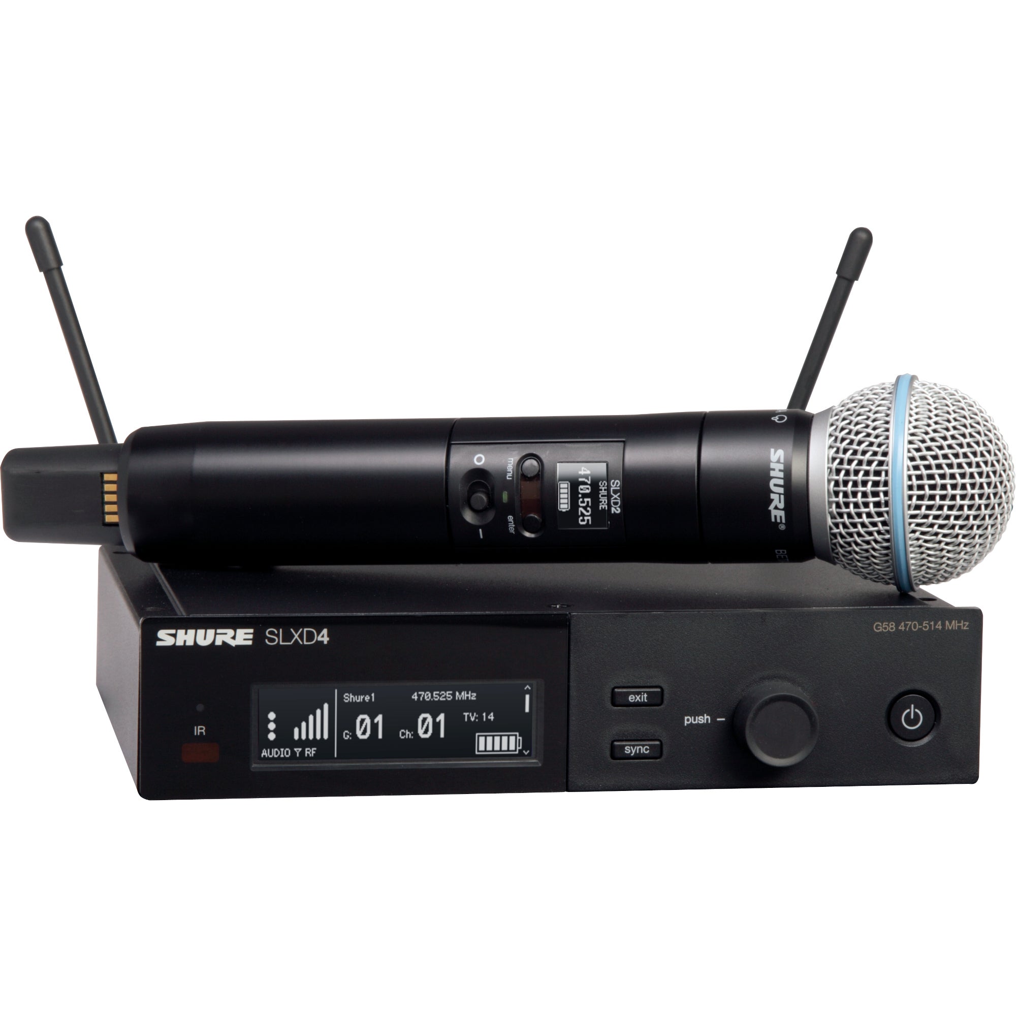 Shure SLXD24/B58-H56 handheld draadloos (518 - 562 MHz)
