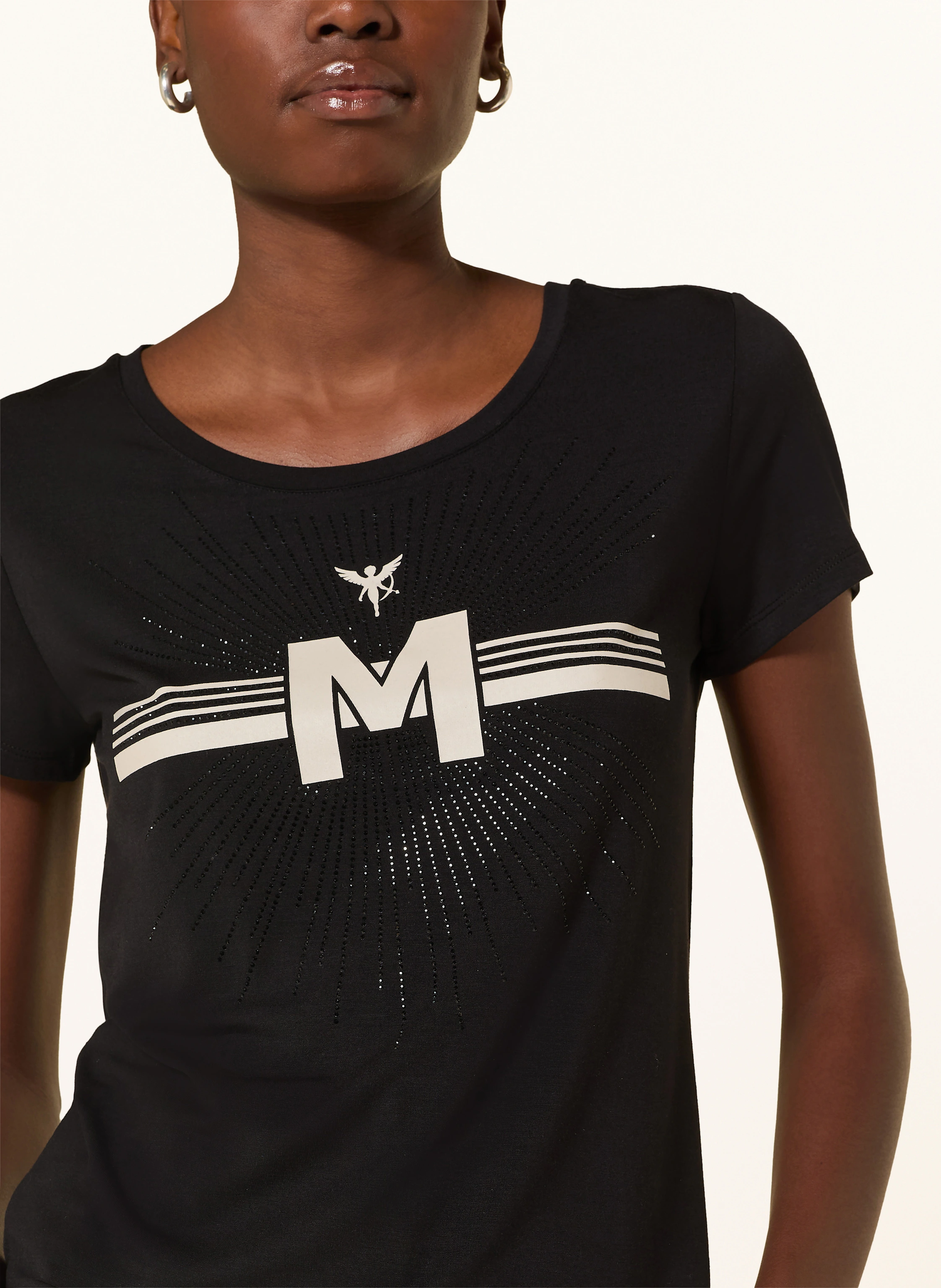 monari T-Shirt mit Schmucksteinen