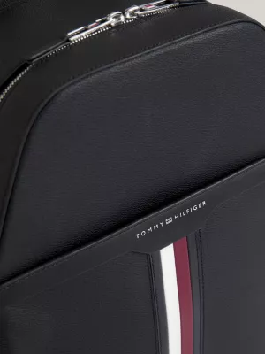 Mochila com logotipo em lona revestida