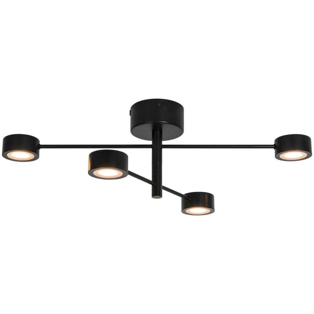 TAKLAMPE NORDLUX CLYDE FLEX 4-RAIL SVART
