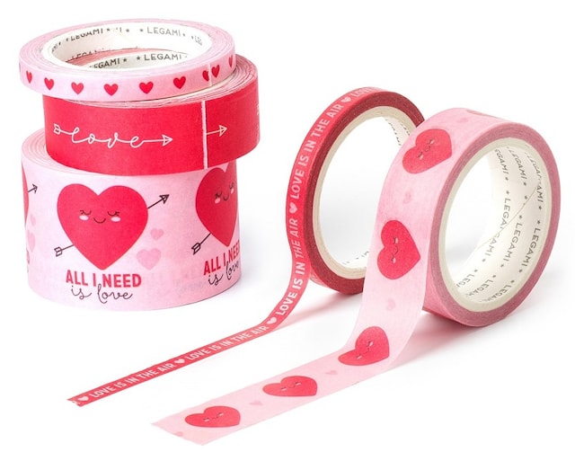 Washiteip Heart 5-pack Tape by Tape Legami