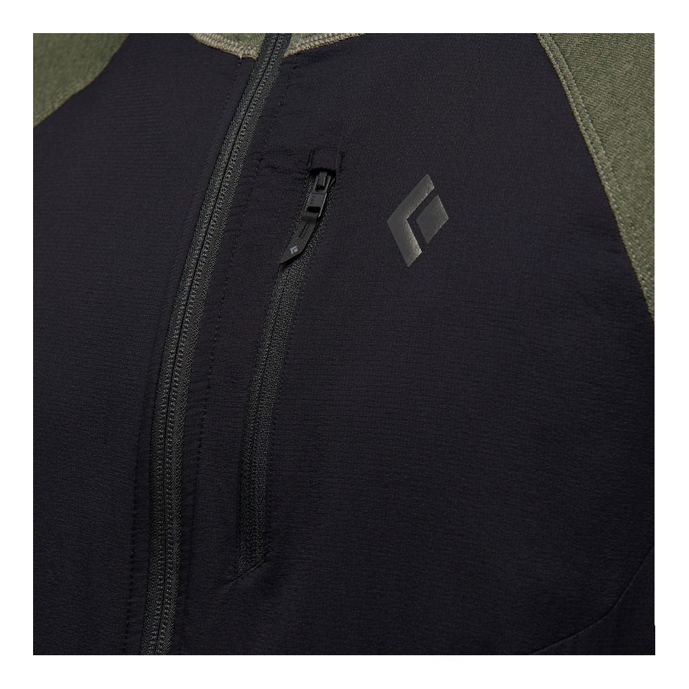 Black Diamond COEFFICIENT LT HYBRID HOODY - Sweat Homme tundra/black