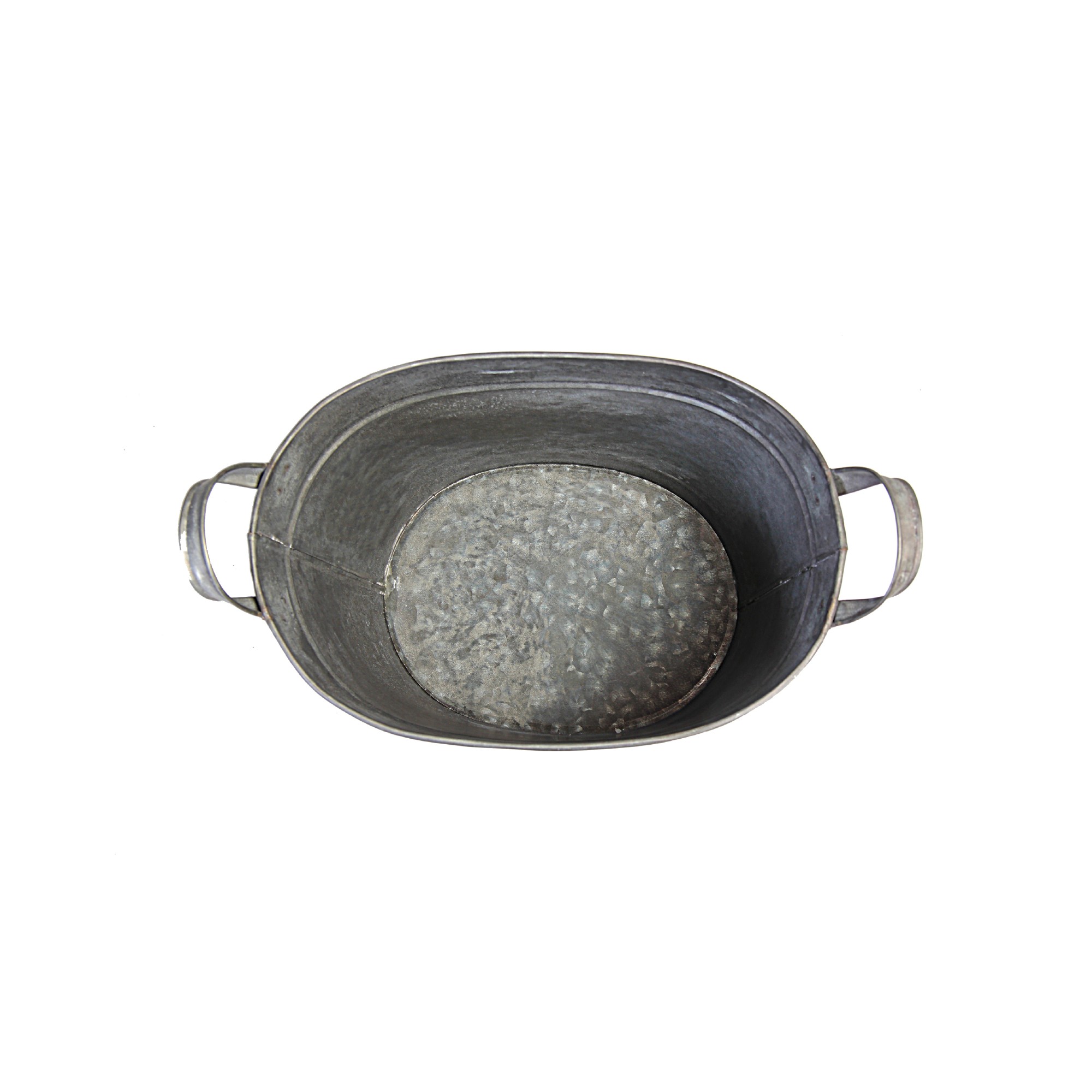 ovale Henkelwanne S, grau, B 17,5 cm, H 13,5 cm, L 11,5 cm von fischer's lagerhaus