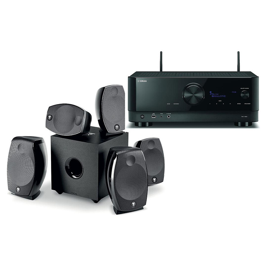 Yamaha RX-V6A Noir + Focal Sib Evo 5.1.2 Dolby Atmos