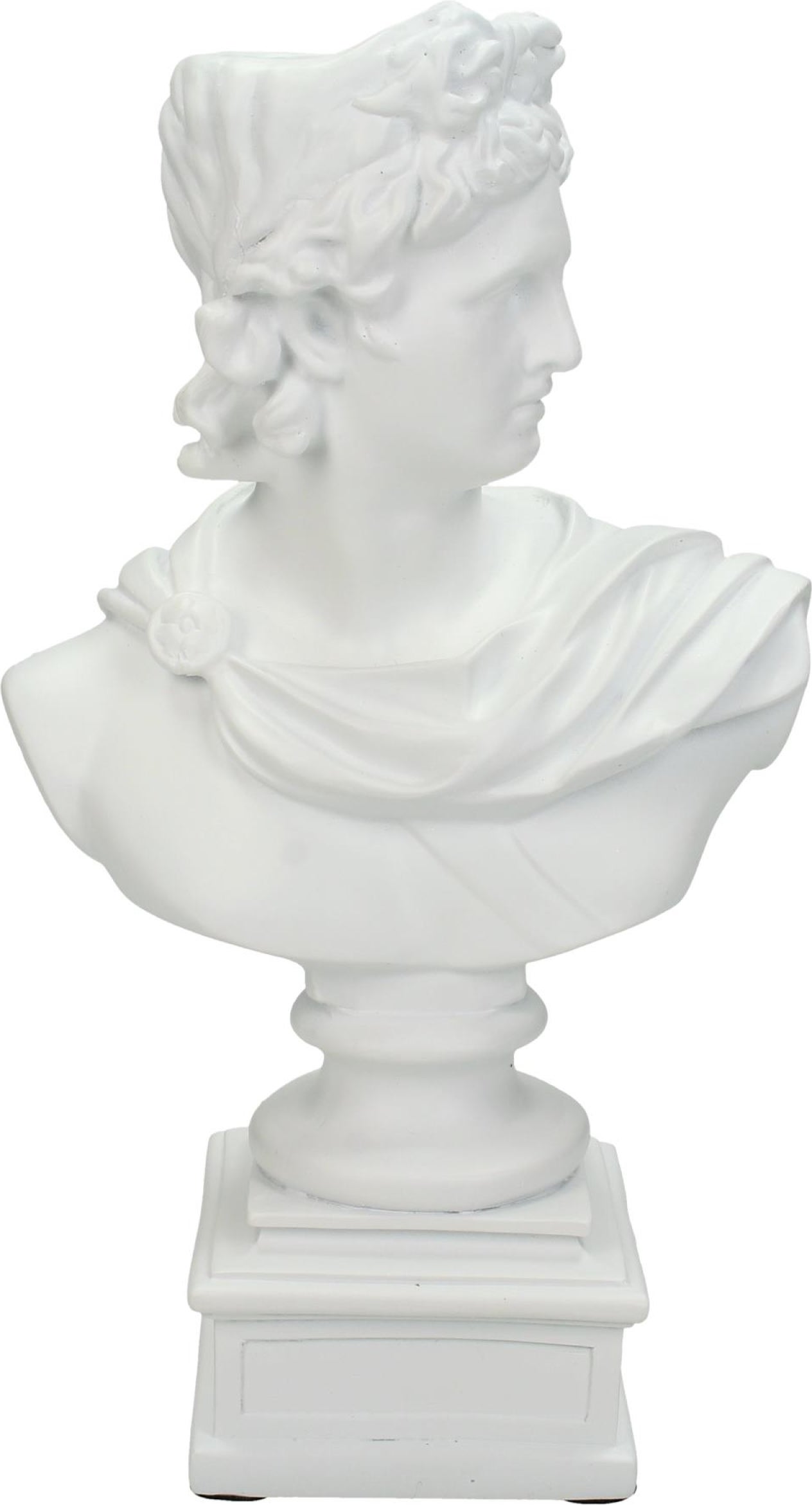 HD Collection kandelaar Roman wit 15 x 8,5 x 24 cm