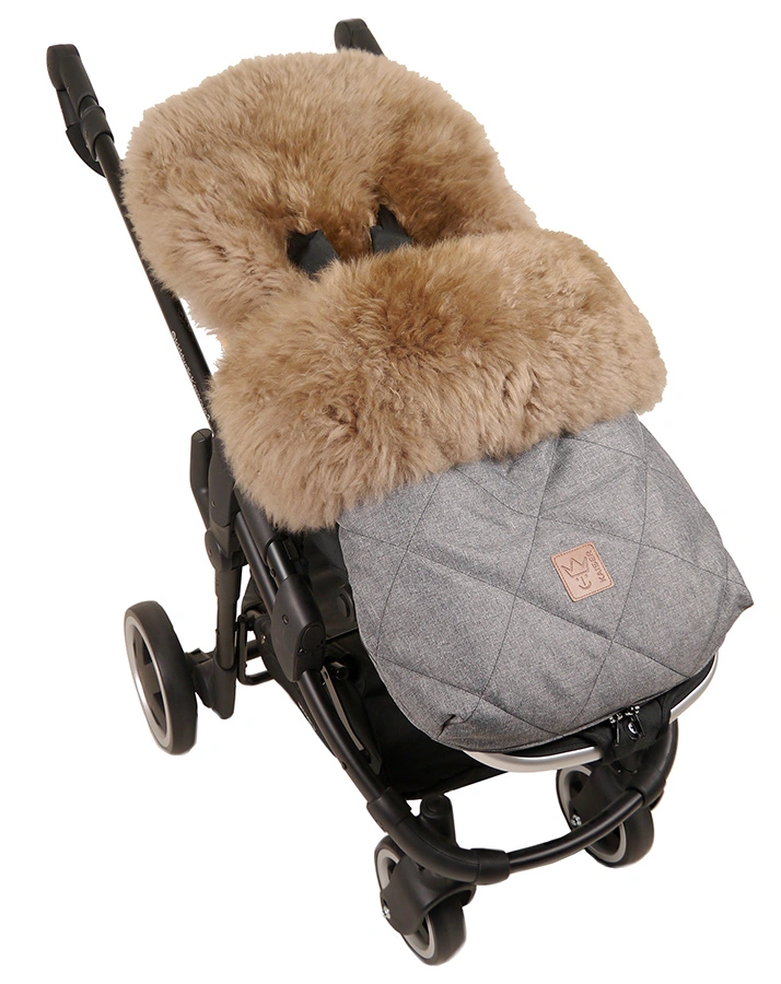 Buggy-Fußsack NELLY CAPPUCCINO in anthracite