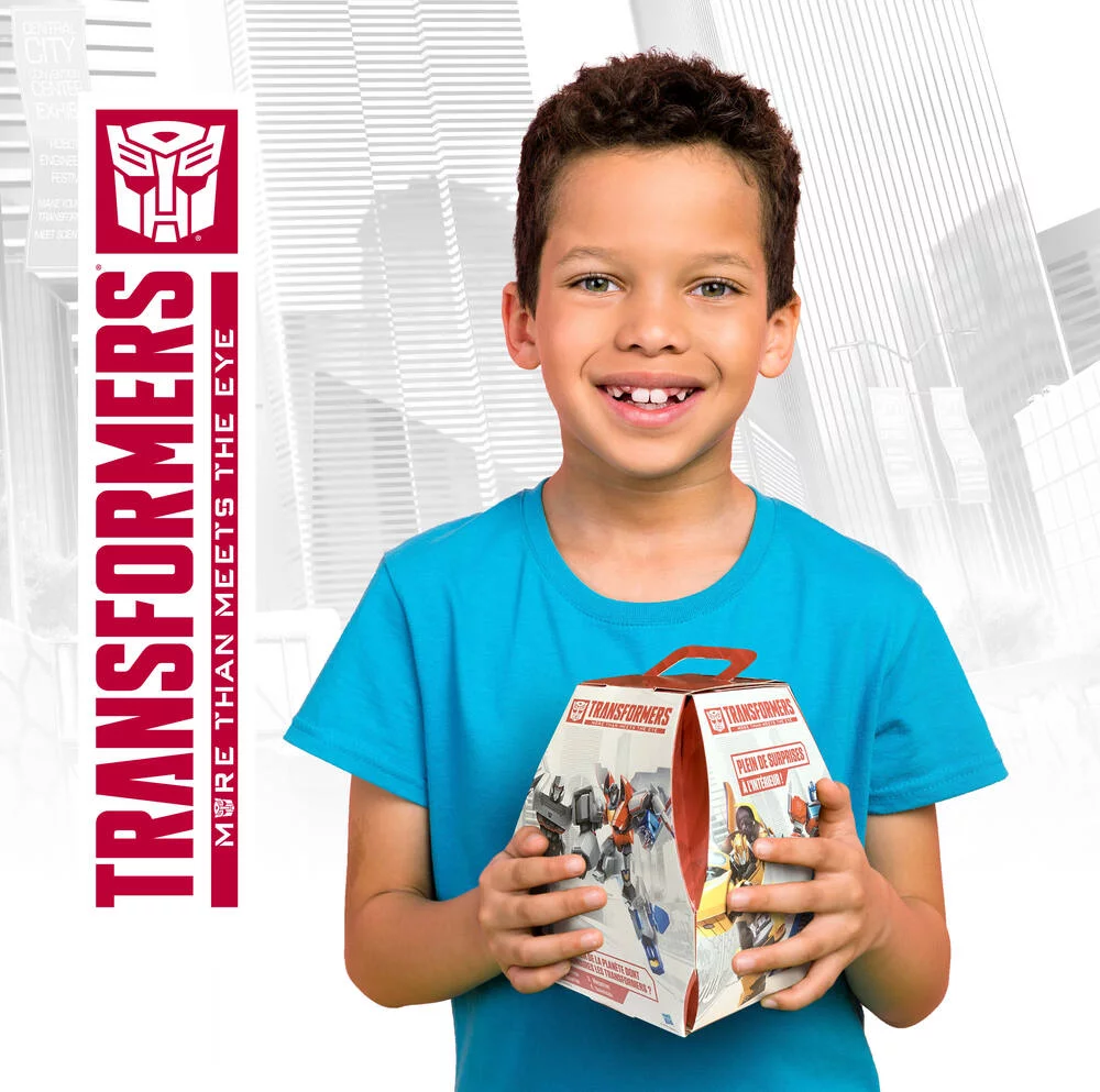 TRANSFORMERS -BOITE SURPRISE AVEC FIGURINES STICKERS ET POSTER