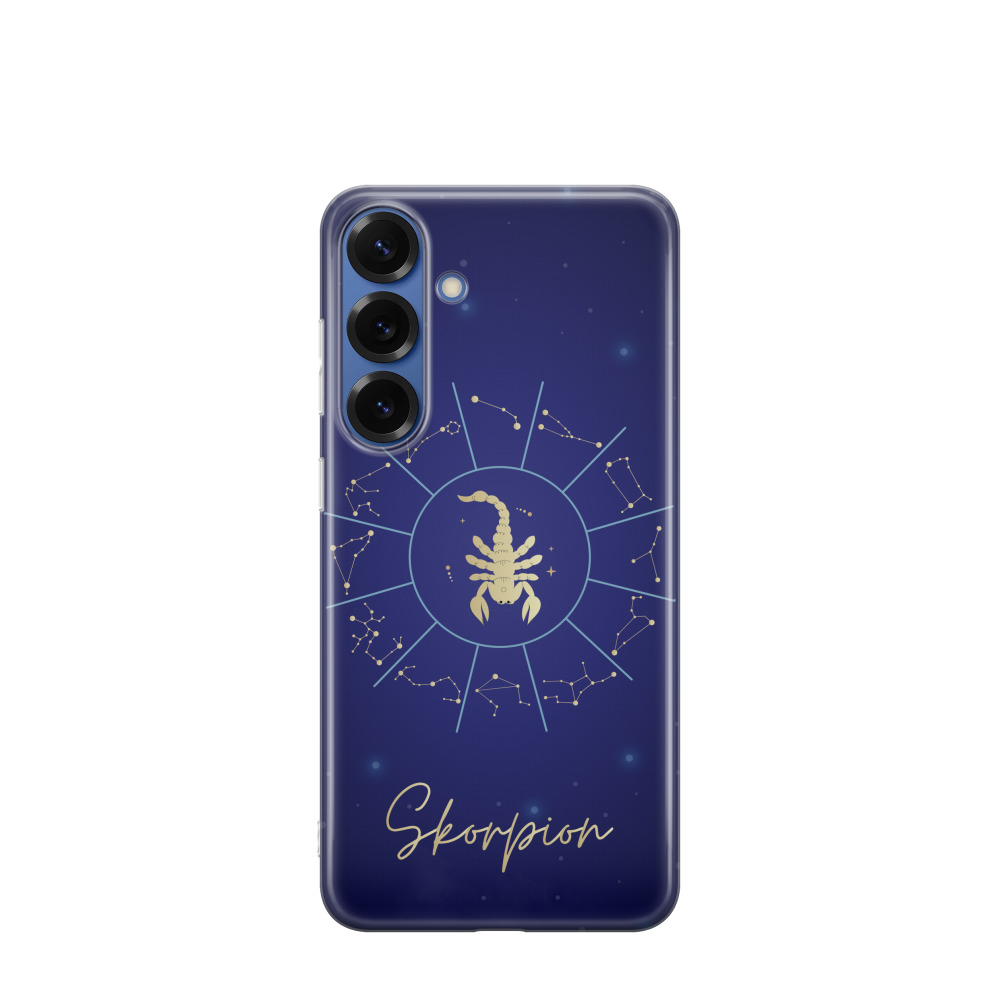 Samsung Galaxy S25 Plus Gummi Hülle Skorpion 3 - Blau
