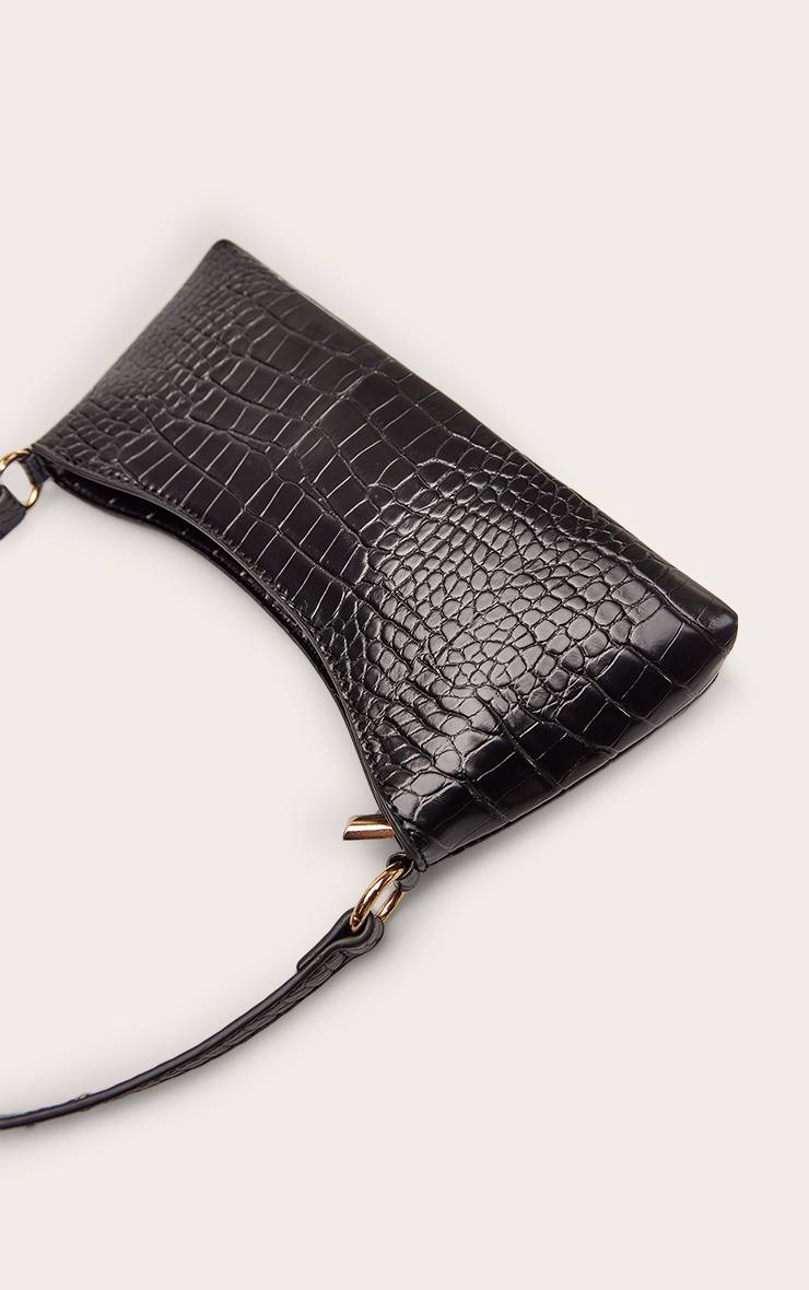 Noir Sac À Bandoulière Imprimé Synthétique