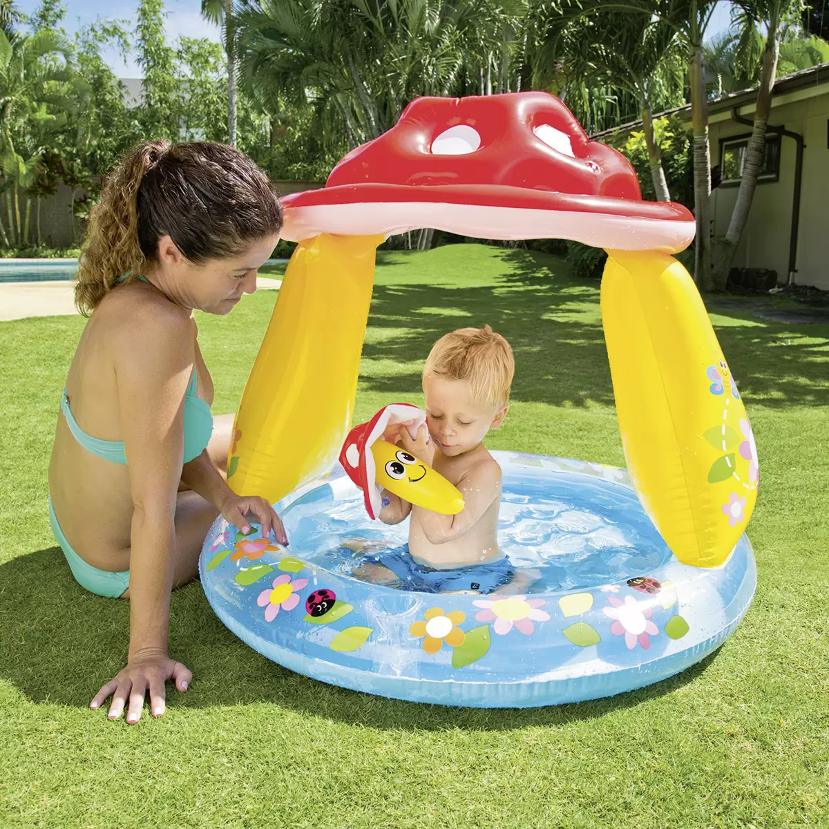 Baby-Pool Fliegenpilz gelb,rot