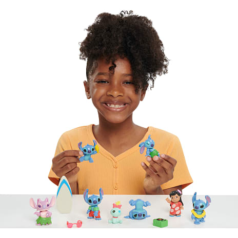 Disney Stitch figursæt med Lilo og Stitch