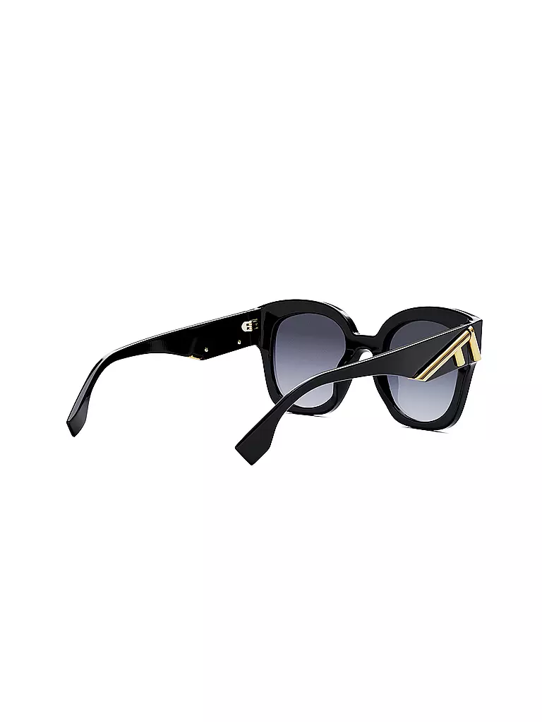 FENDI FENDI First schwarze eckige Sonnenbrille schwarz