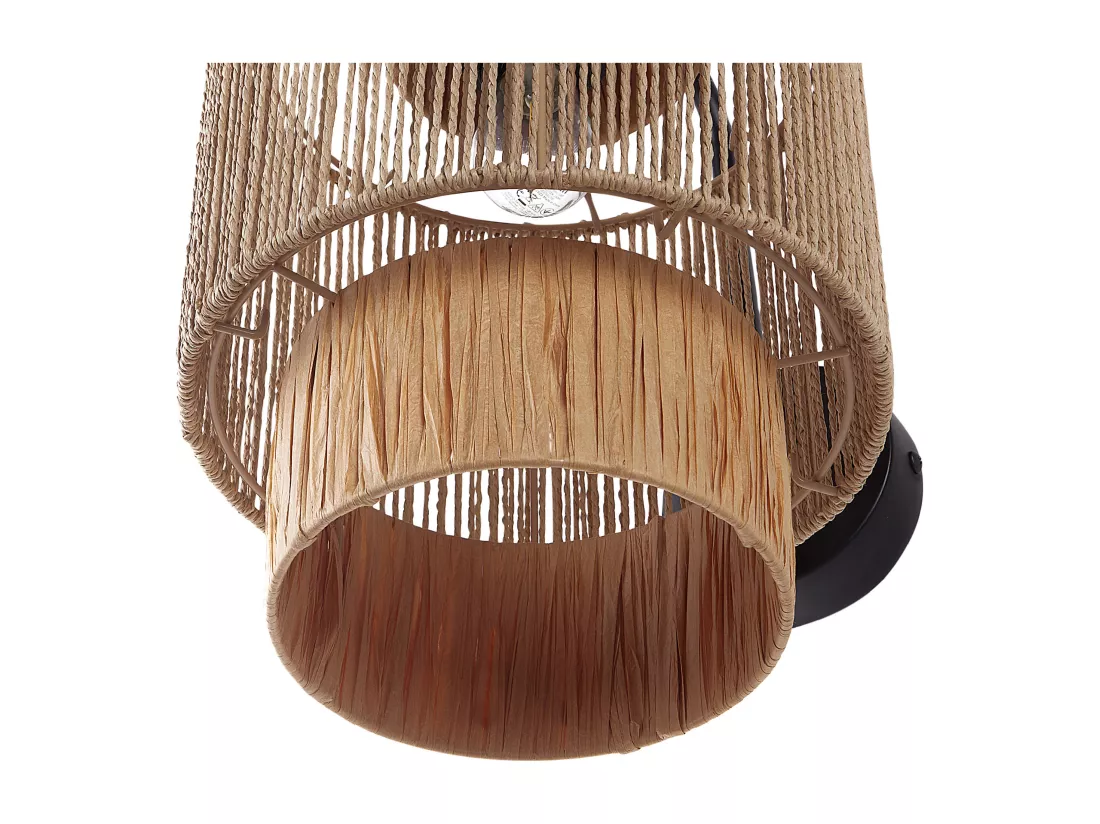 Lot de 2 lampes murales JAMMA Osier Naturel