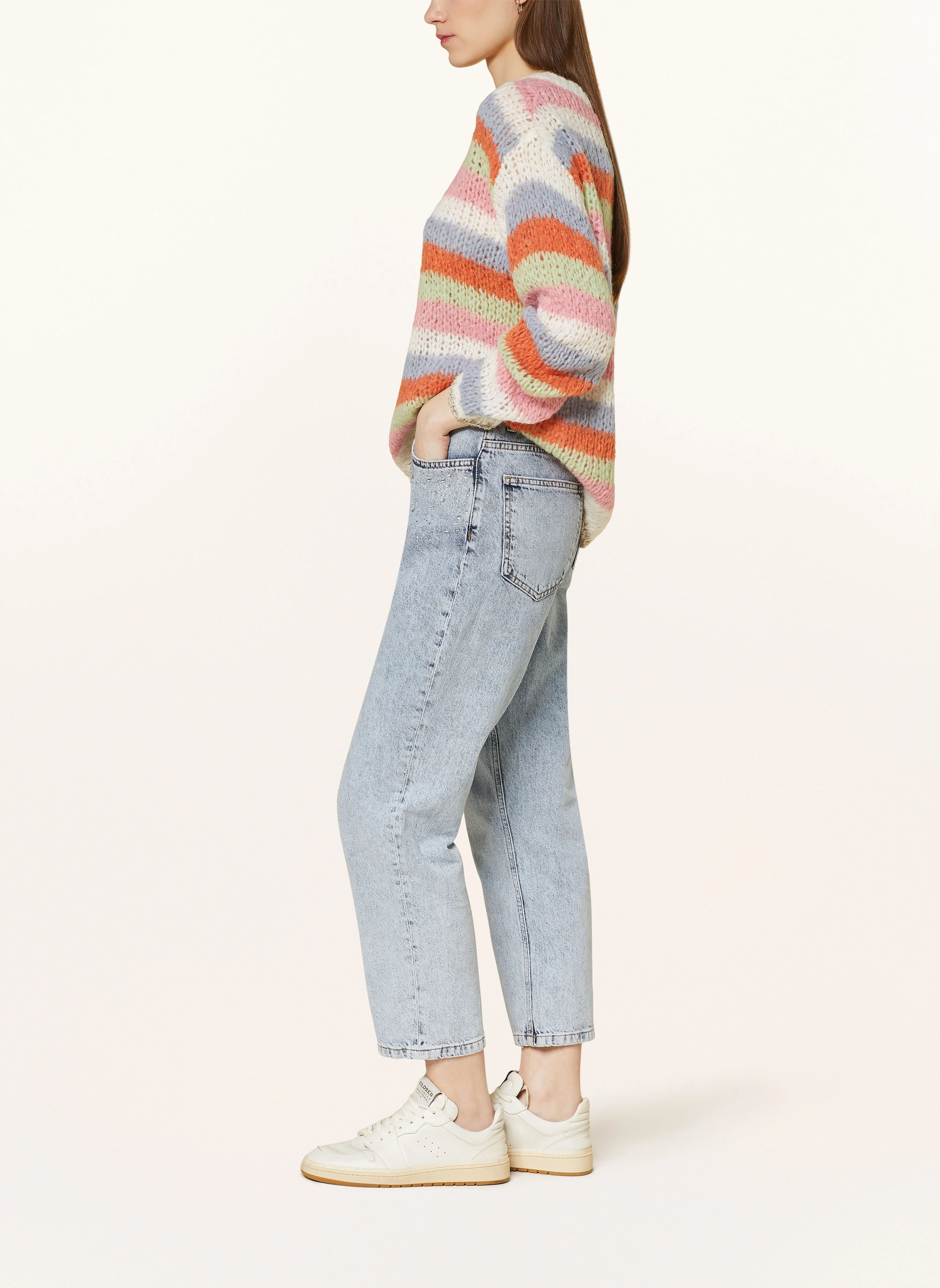 Rich & Royal 7/8-Jeans mit Schmucksteinen
