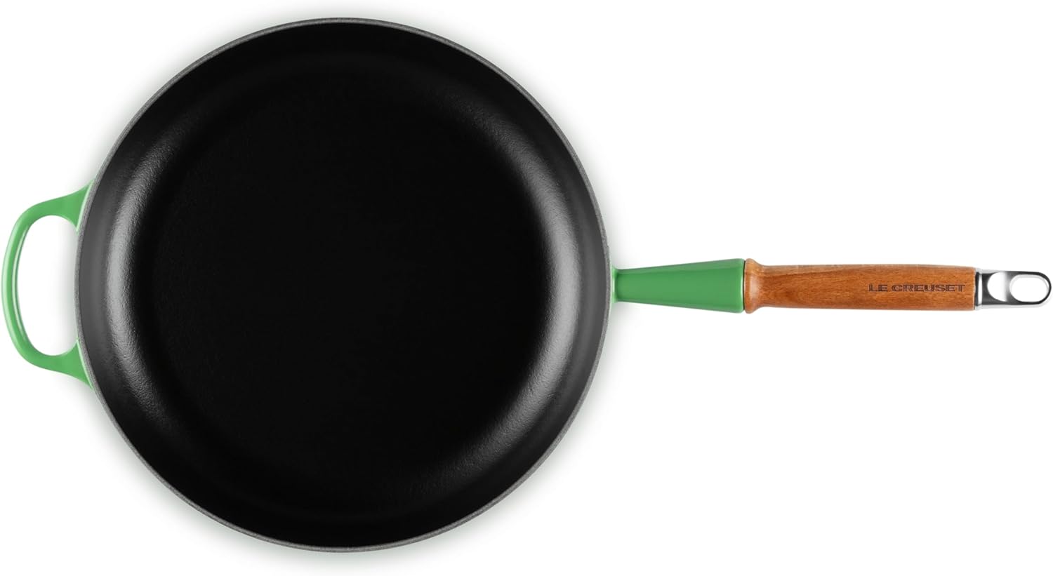 LE CREUSET Signature gusseiserne Bratpfanne mit Holzgriff 28 cm Bamboo, 20258284080422