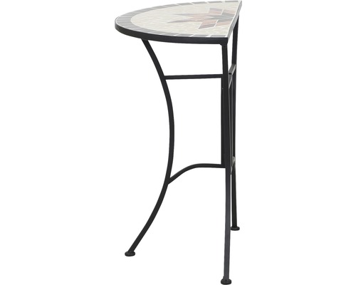 Siena Garden Stella bijzettafel, staal, 69x35x71 cm, mozaïek