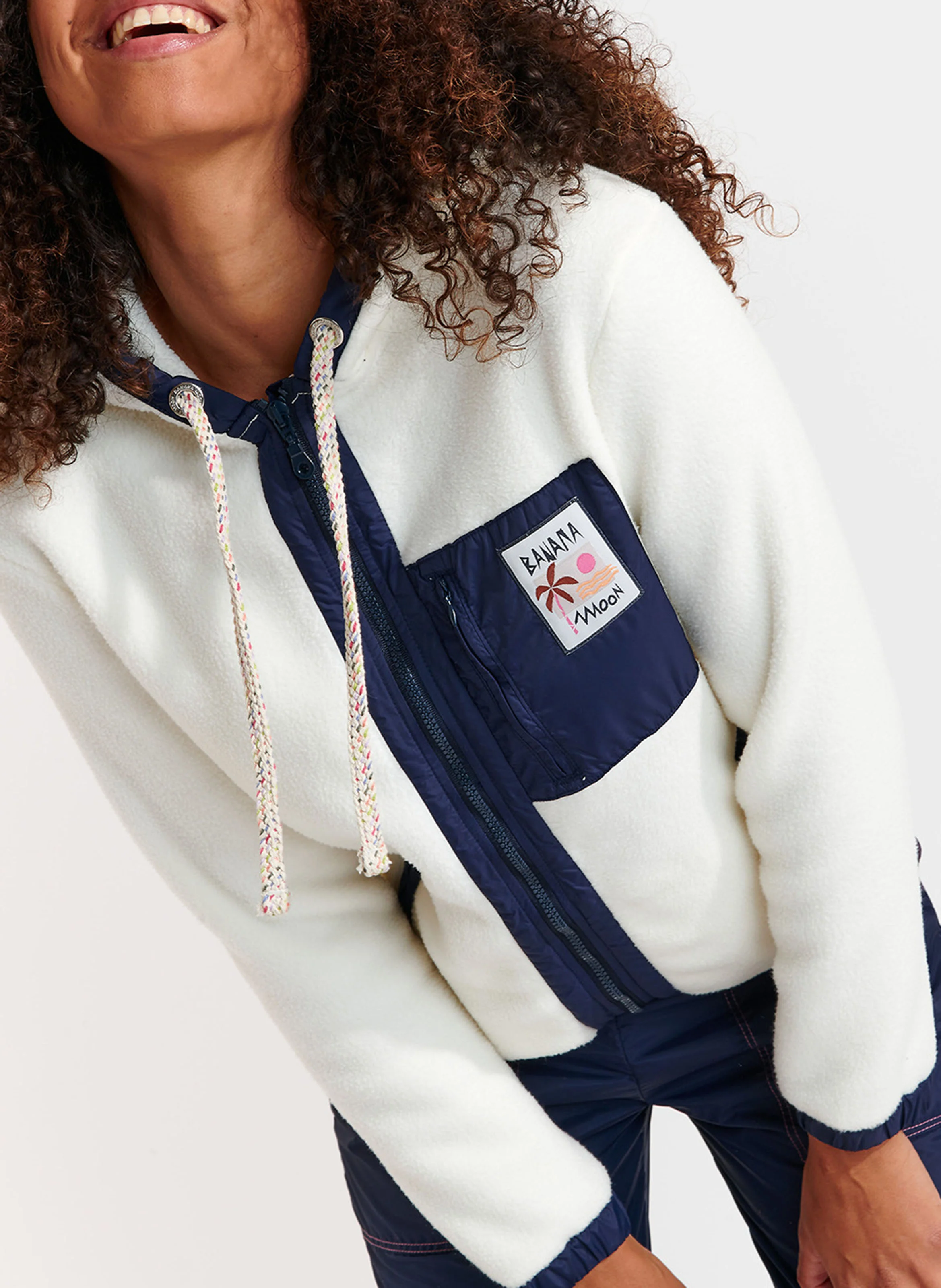 WARREN BRICHILL - Veste polaire à capuche | Beige