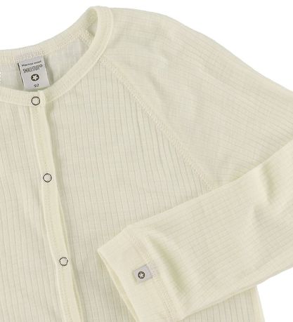 Smallstuff Schlafanzug - Drop Nadel - Wolle - Off White