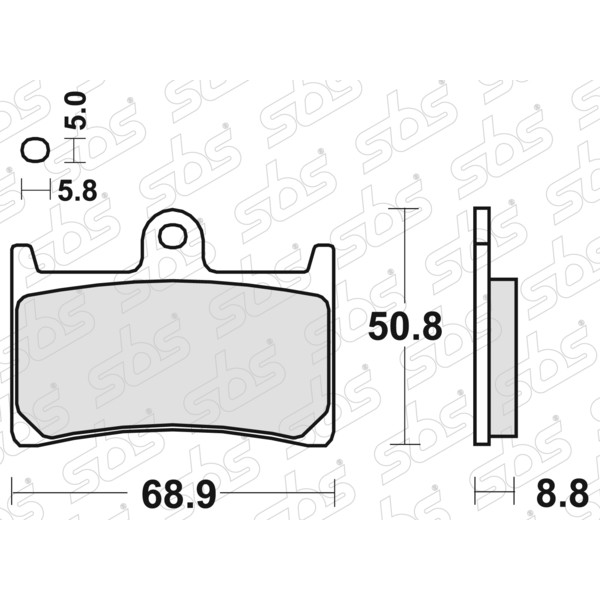 SBS - Plaquettes de frein 639 HF
