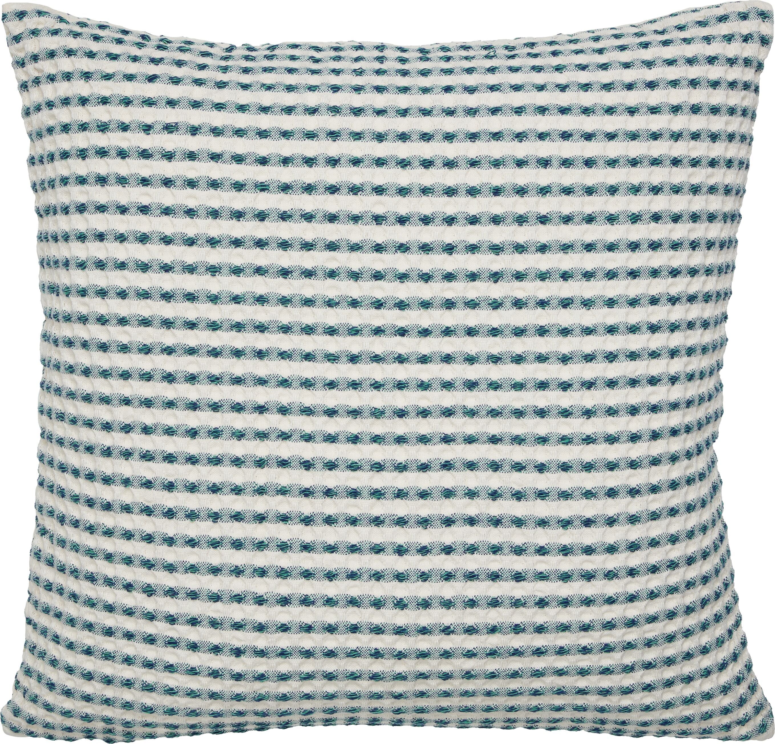 SE ELODIE Zierkissen 50x50cm - Blau / B: 50.0 cm x H: 50.0 cm