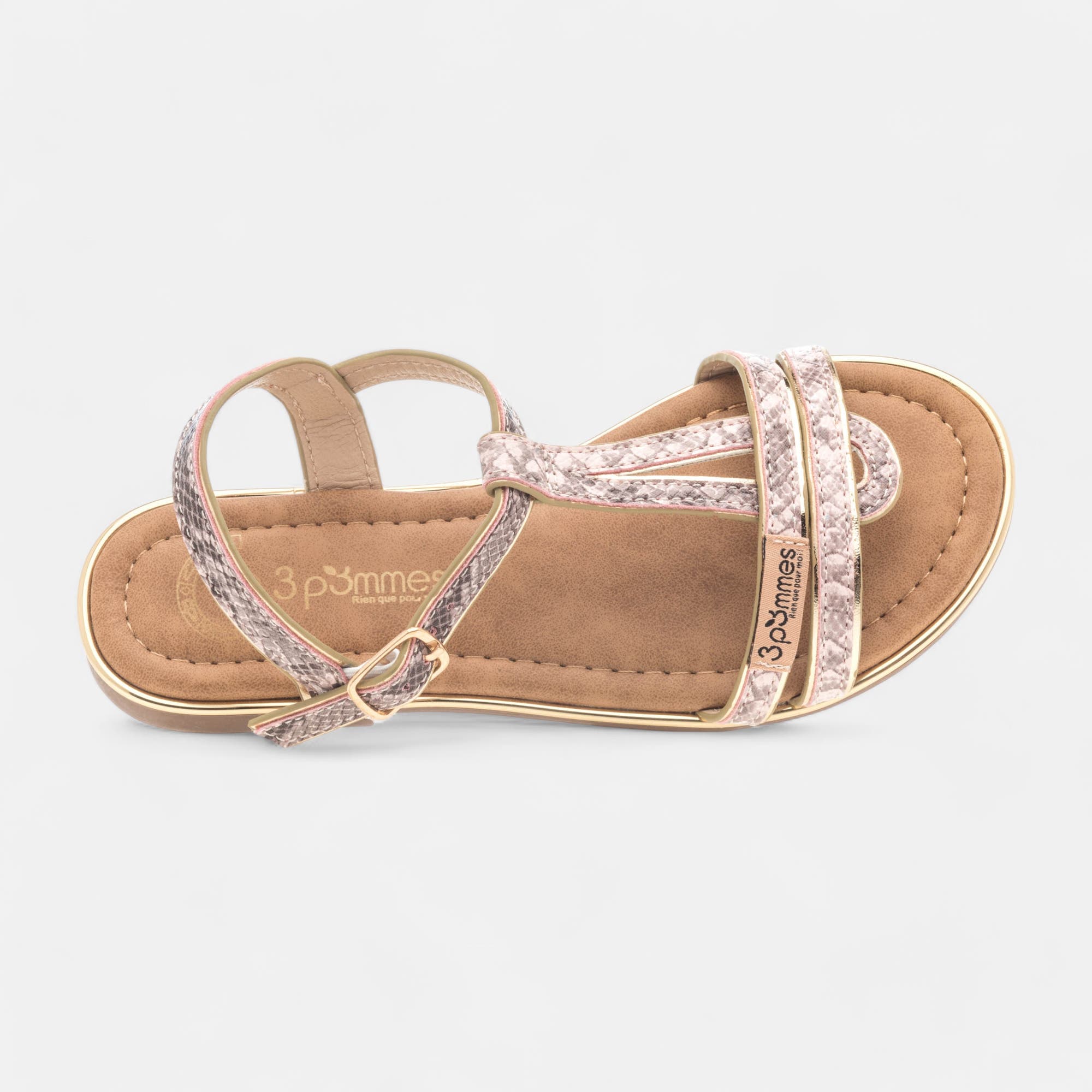 Nu-pieds Fille rose